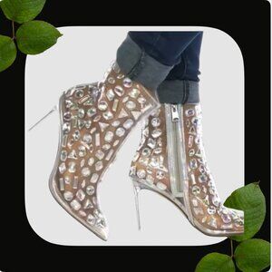 STEVE MADDEN Metallic Jentt Bootie SIZE 9.5